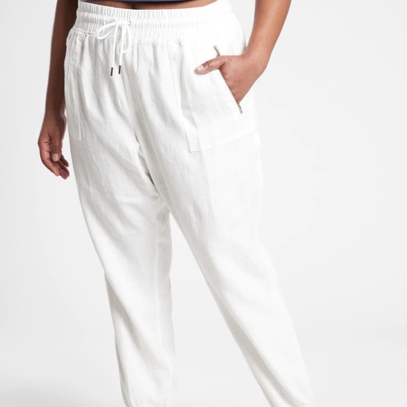Athleta Cabo Linen Jogger size 8T - Picture 4 of 11